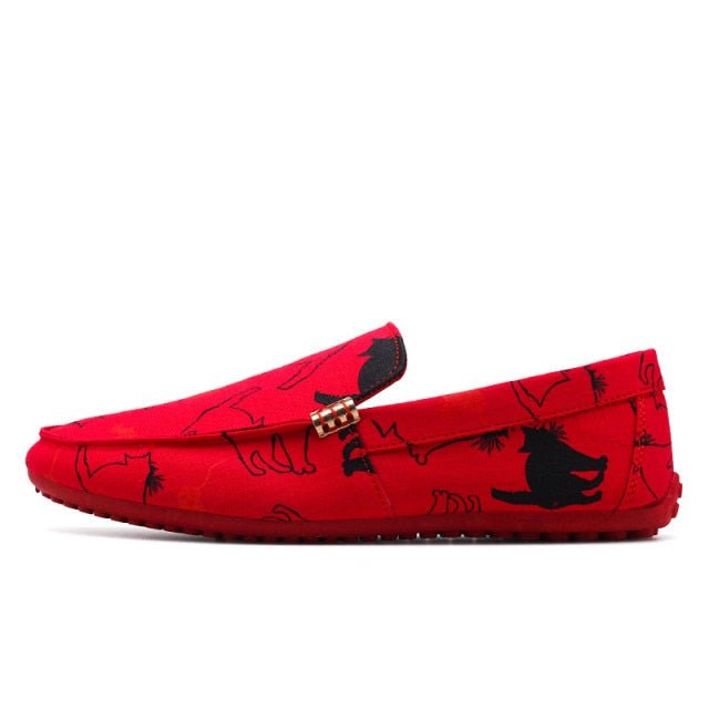 cat men loafers white shoe, men's shoes, summer men loafers shoes, Men's Loafers Red Shoe