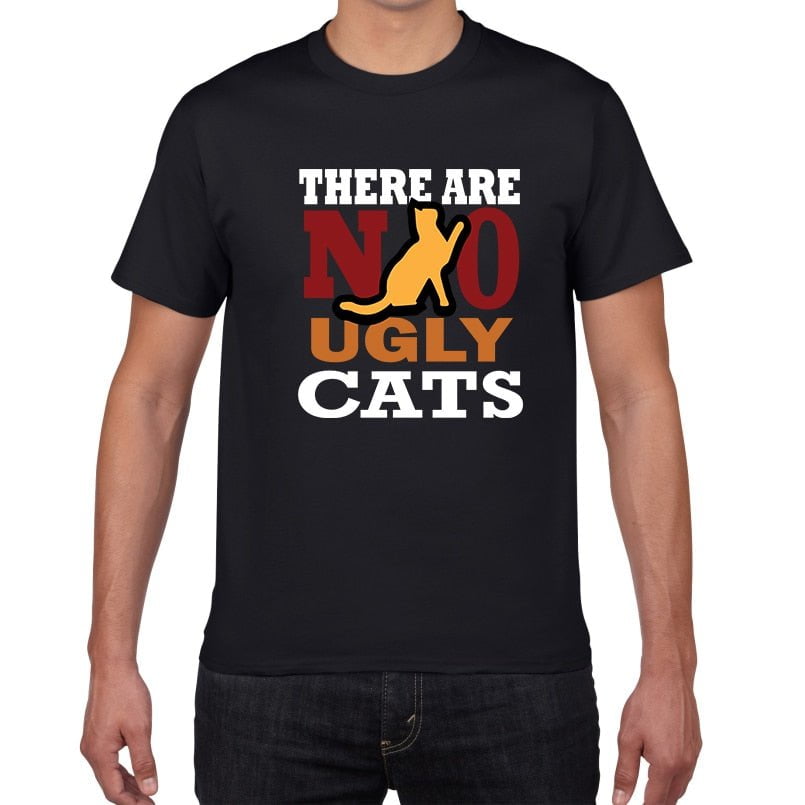 cat t-shirt, t-shirt, men tshirt F897MT  black / XS Best men's black t shirt NUB: 0021733647349.01