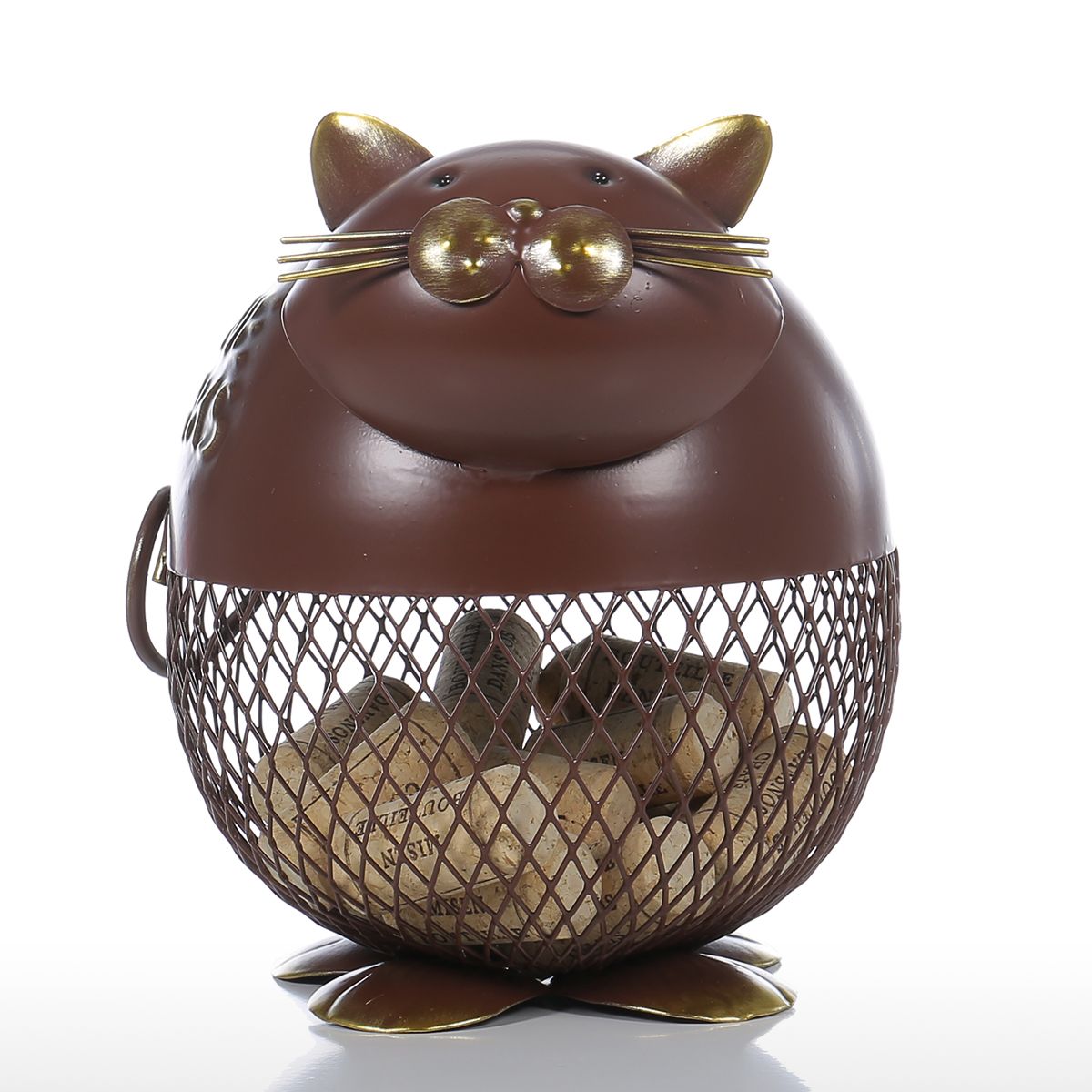 For Home #nofollow, Cat Decoration, Cat Kitchen, cat cork container WineCat Cork Container