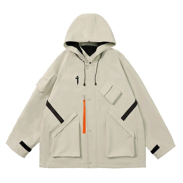 hooded ski-wear, street coat Cargo Jacket ALPHA Street leisure coat