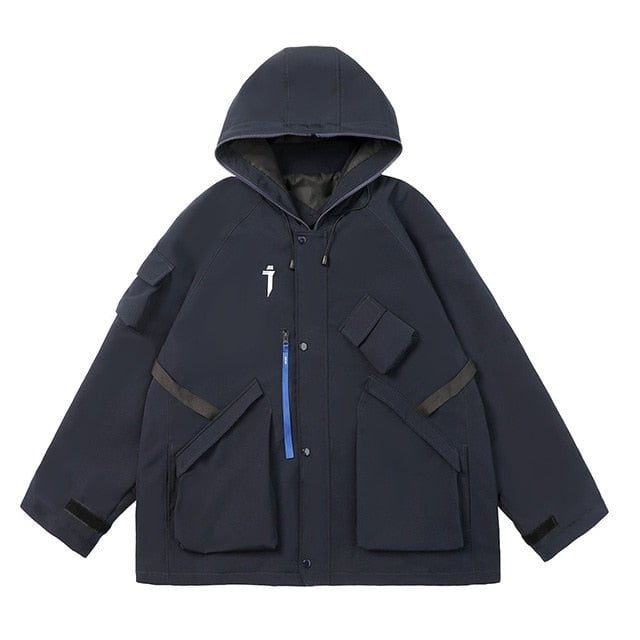 hooded ski-wear, street coat Cargo Jacket ALPHA Street leisure coat
