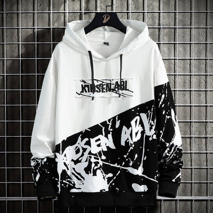 hoodie CBD200white / S Black and white hoodie women's HKS:6801182436862.07
