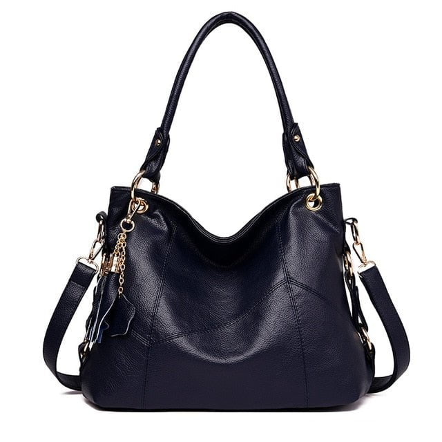 shoulder and handbag Blue Roseau Leather Handbag Shoulder Tote Bags RSH:6804184031317.04